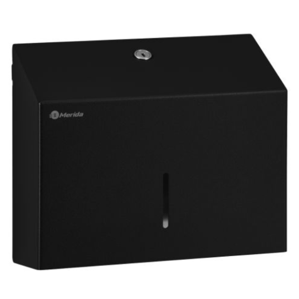 Pojemnik na ręczniki składane MERIDA STELLA SLIM BLACK LINE MINI, czarny